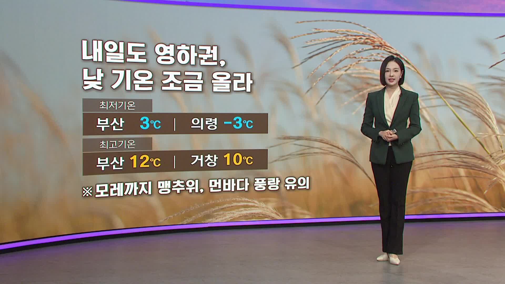 부산경남대표방송 KNN 날씨 관련 이미지