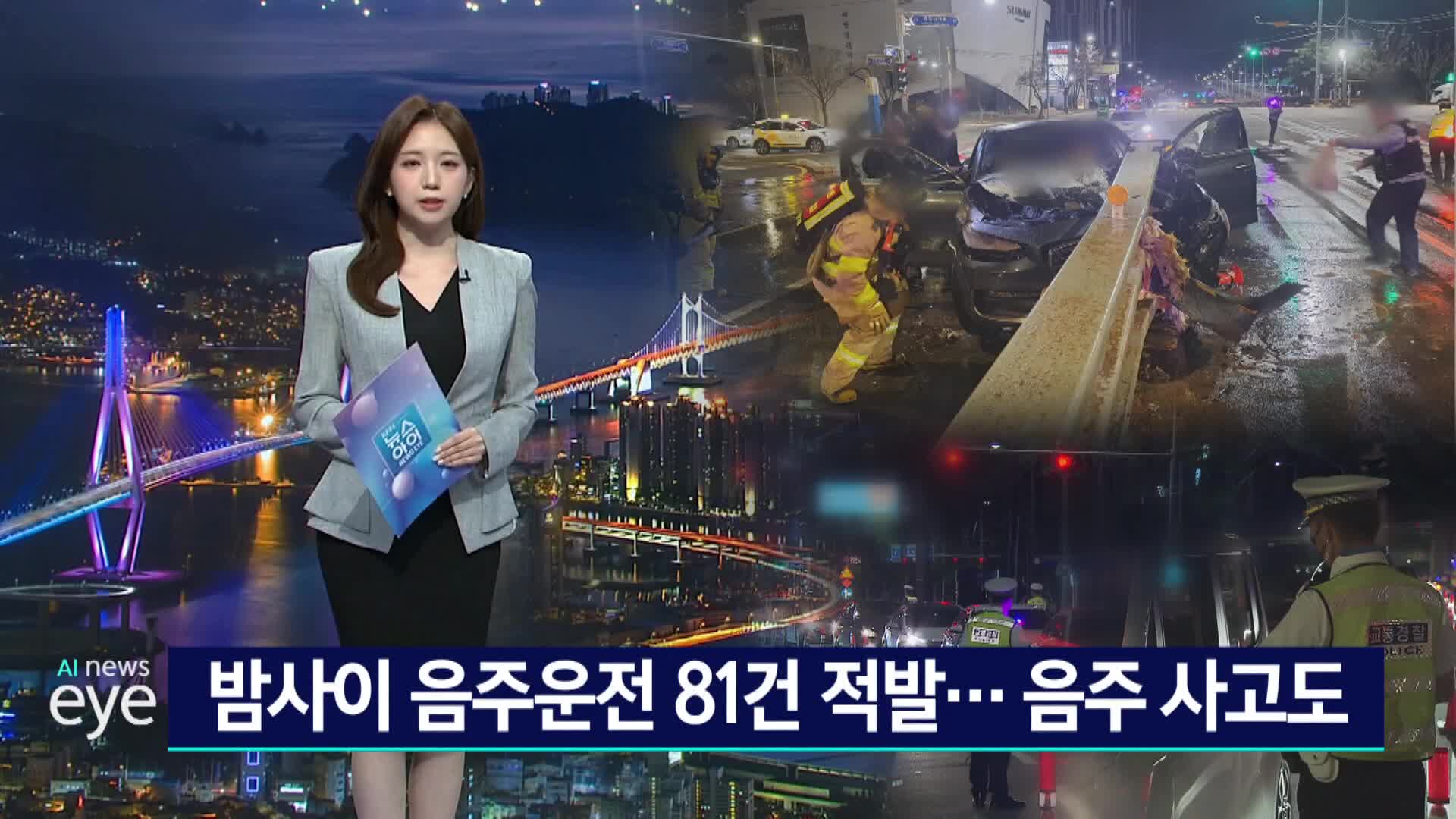 밤사이 음주운전 81건 적발 음주 운전 사고 나기도