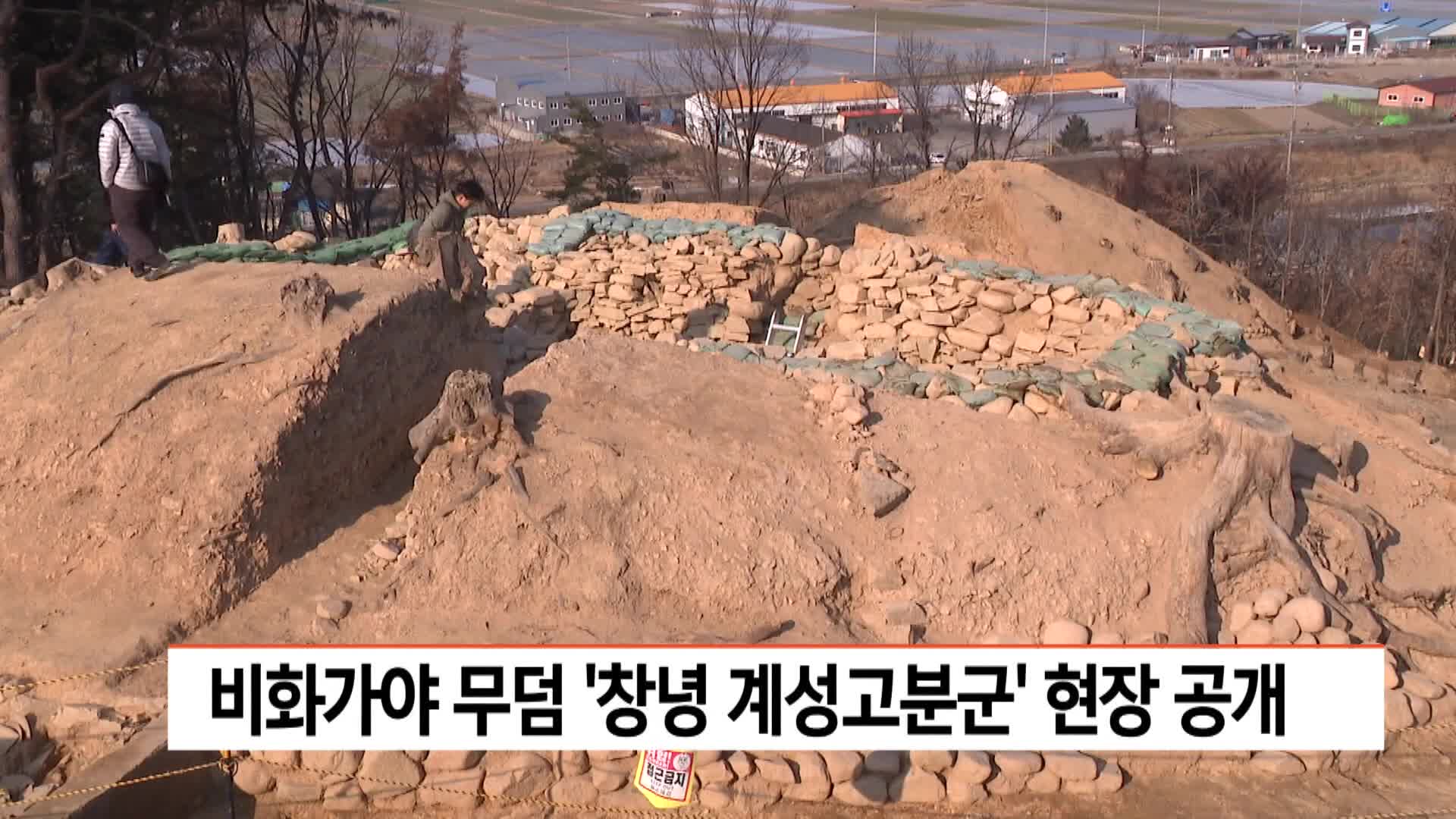 비화가야 무덤 '창녕 계성고분군' 현장 공개