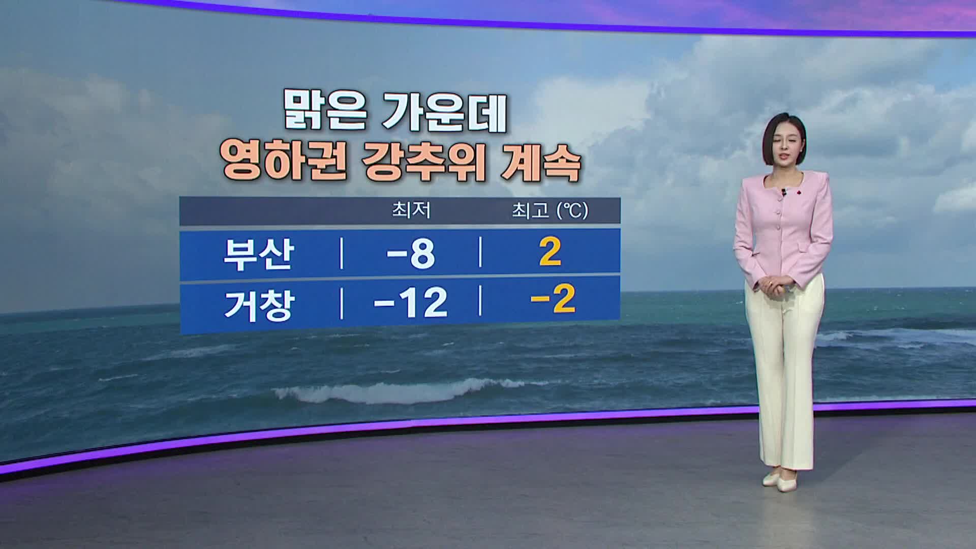 <뉴스아이 날씨>한파 절정... 바람까지 강하고 건조