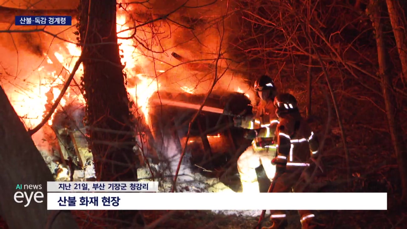 건조한 날씨 이어지며 산불에 독감까지