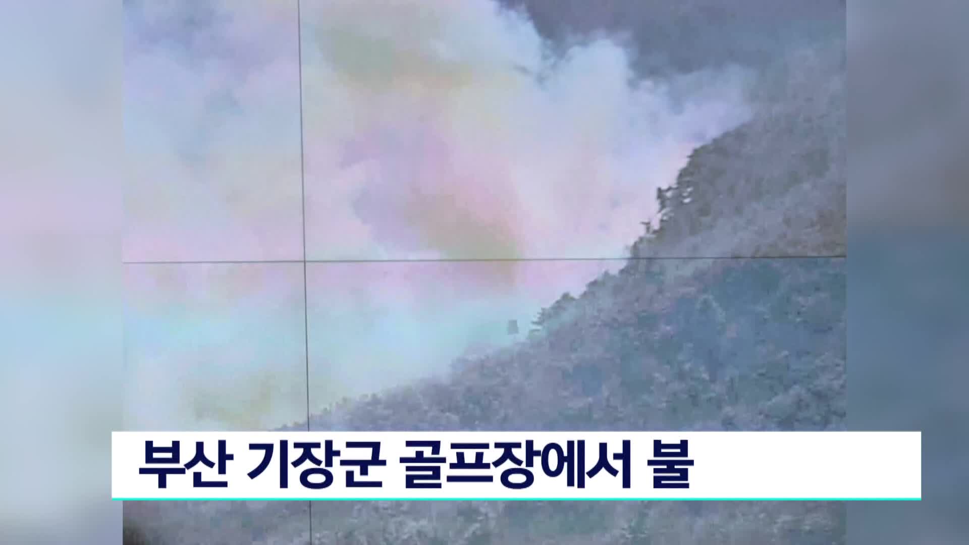 부산 기장 골프장에서 불...1시간반 만에 진화