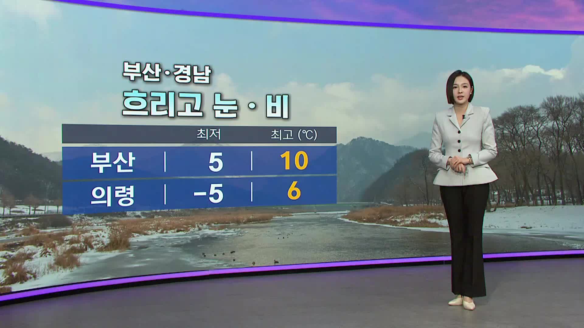 [아이 날씨] 흐리고 눈이나 비가 내려