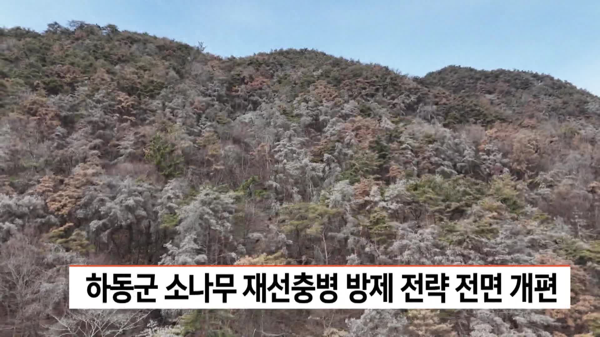 하동군 소나무 재선충병 방제전략 전면개편