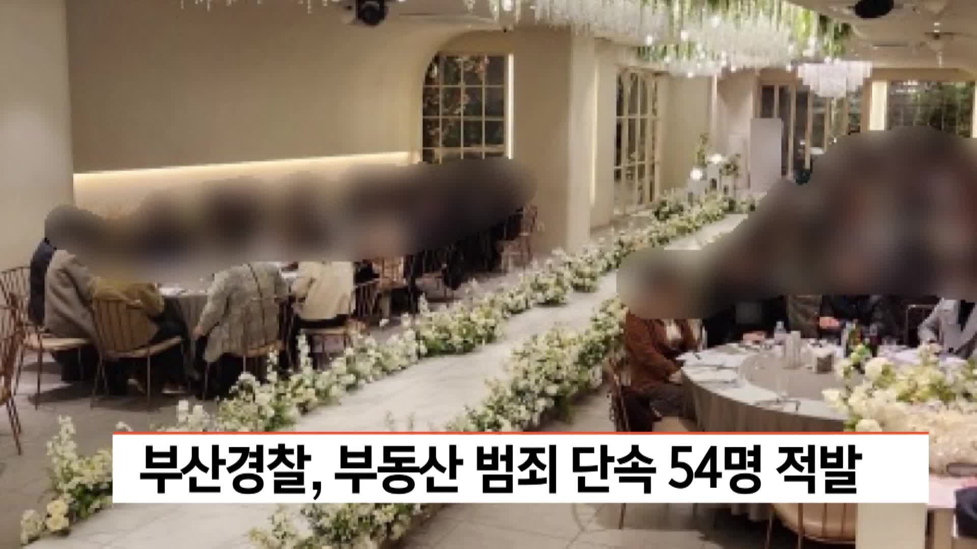 부산경찰, 부동산 범죄 단속 54명 적발