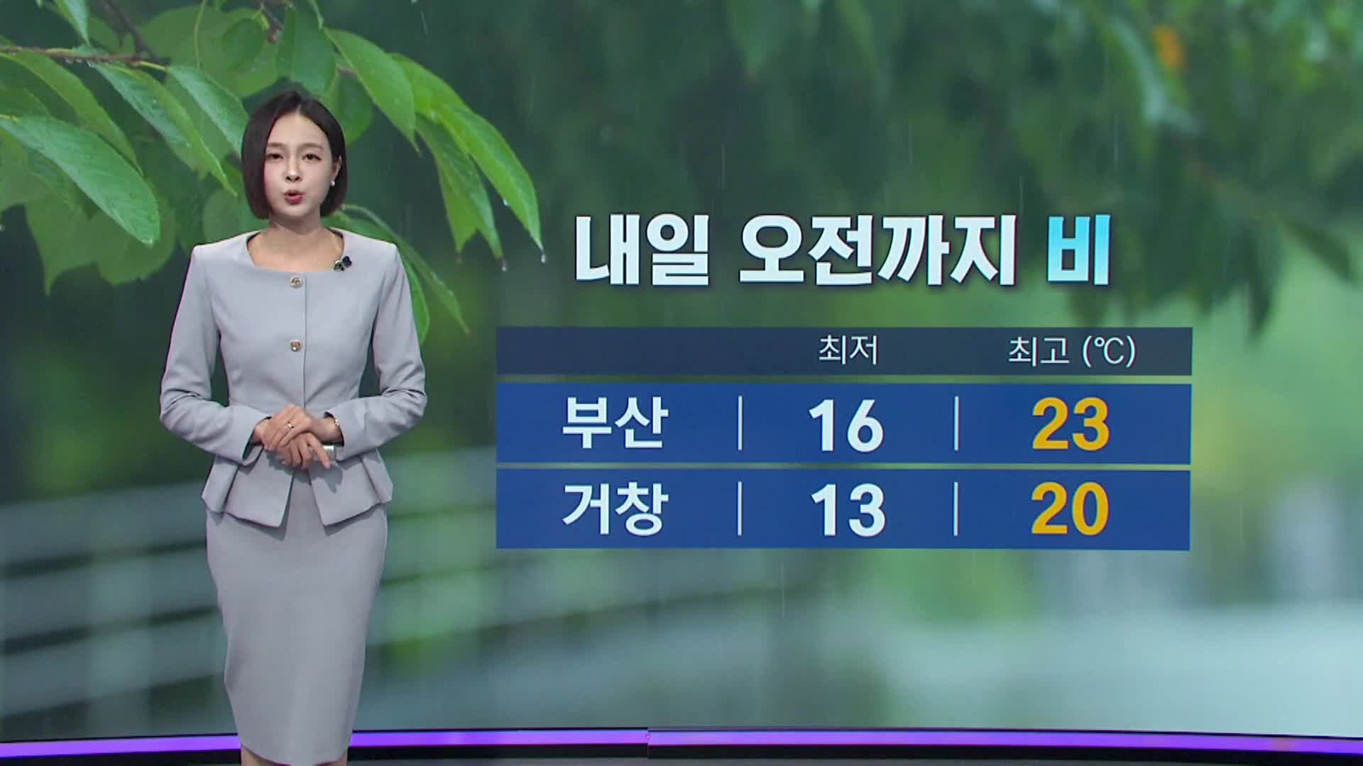 [아이 날씨] 비 내일 오전까지 이어지다가 오후부터는 차차 맑아져