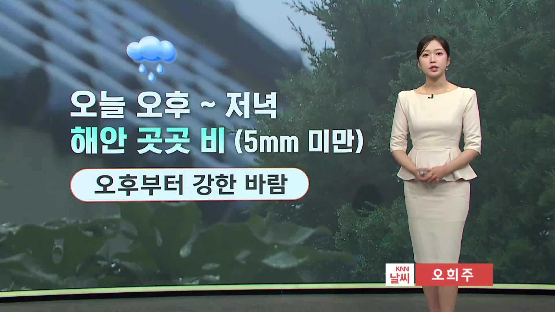 부산경남 오후~저녁 해안 비..한낮 평년 기온 회복