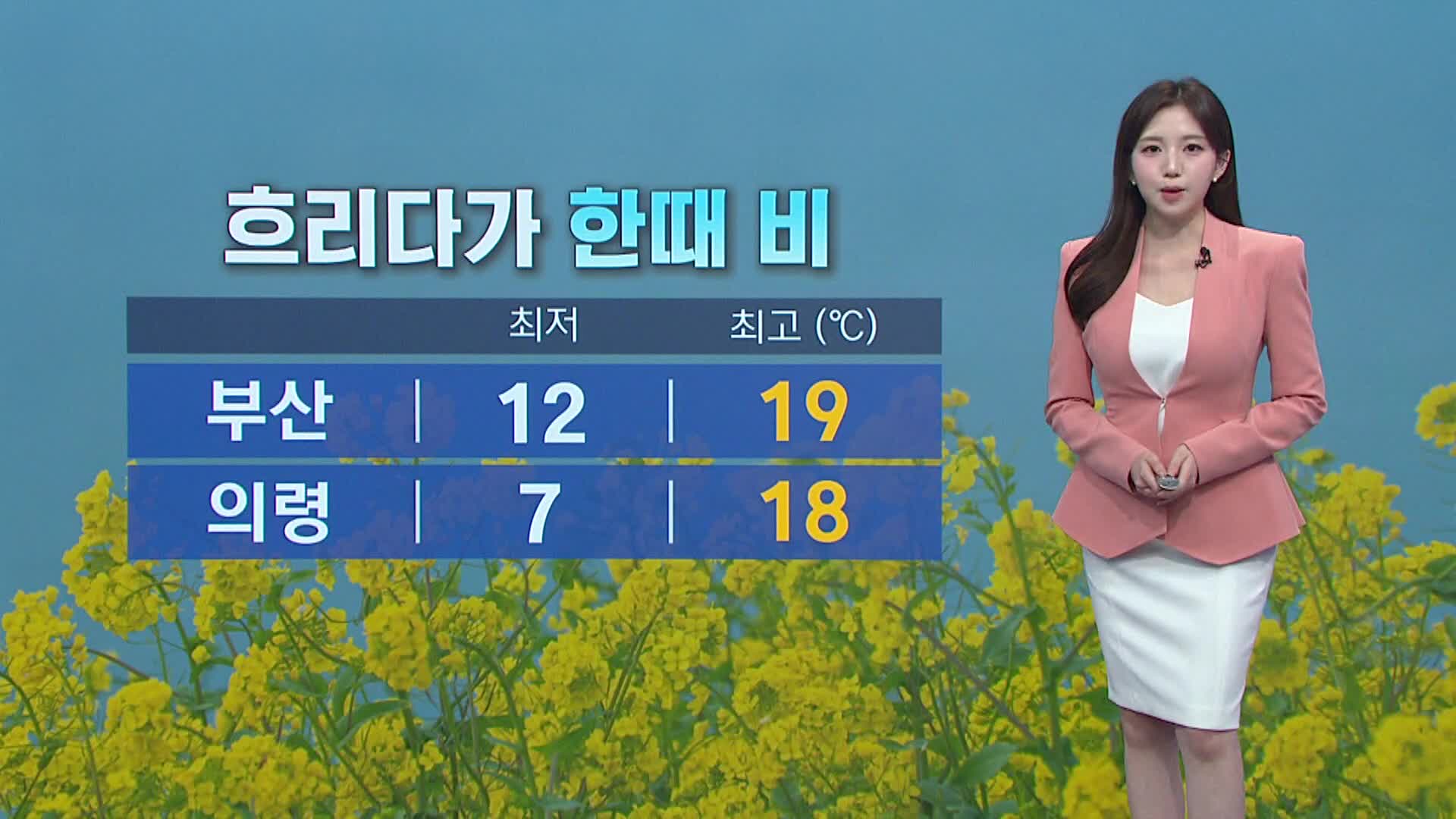 <뉴스아이 날씨>흐리다가 한때 비... 해상 안전사고 유의