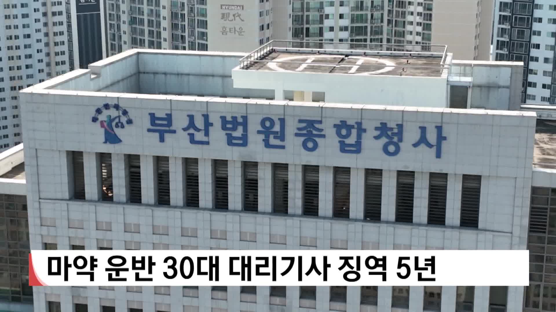 마약 운반 30대 대리기사 징역 5년