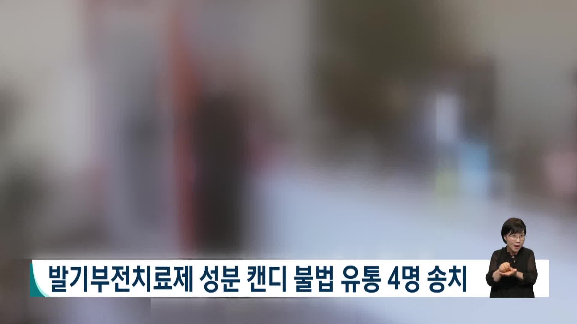 발기부전치료제 성분 캔디 불법 유통 4명 송치