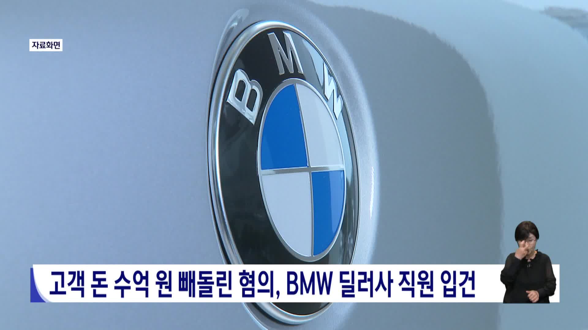 고객돈 수억원 빼돌린 혐의,  BMW 딜러사 직원 입건