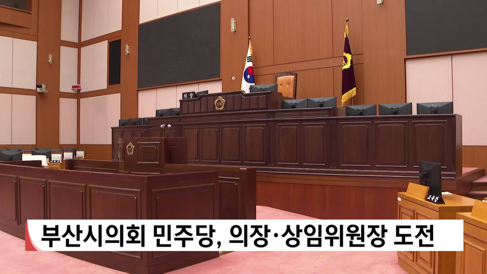 부산시의회 민주당, 의장*상임위원장 도전
