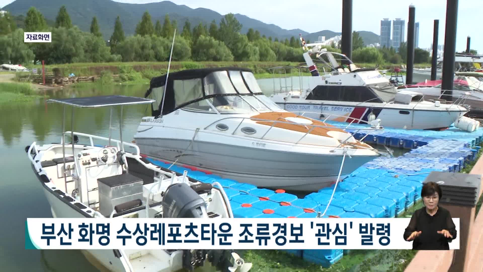 부산 화명 수상레포츠타운 첫 조류경보 '관심' 발령