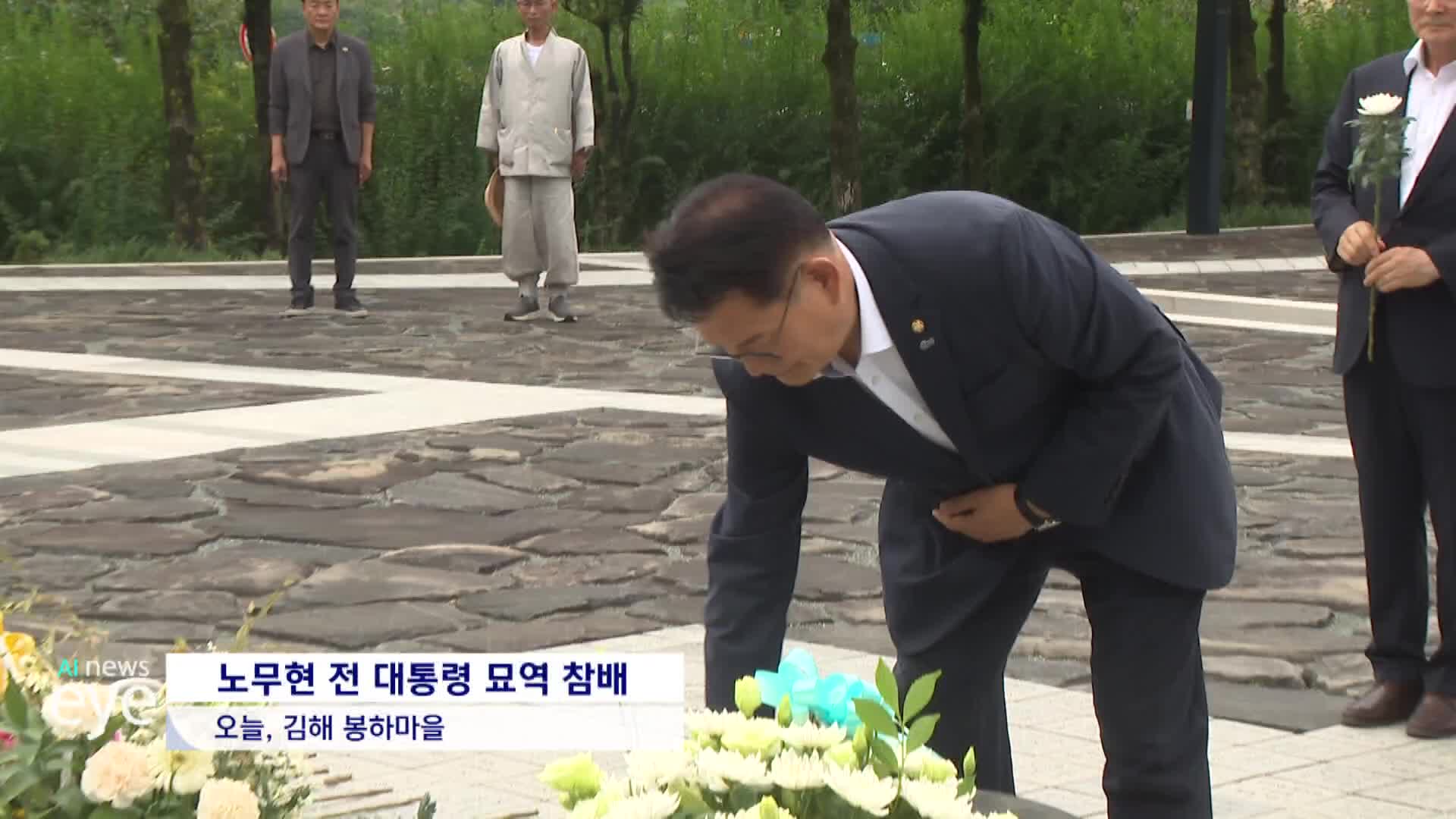 송영길, 봉하마을 노무현 전 대통령 묘역 참배 