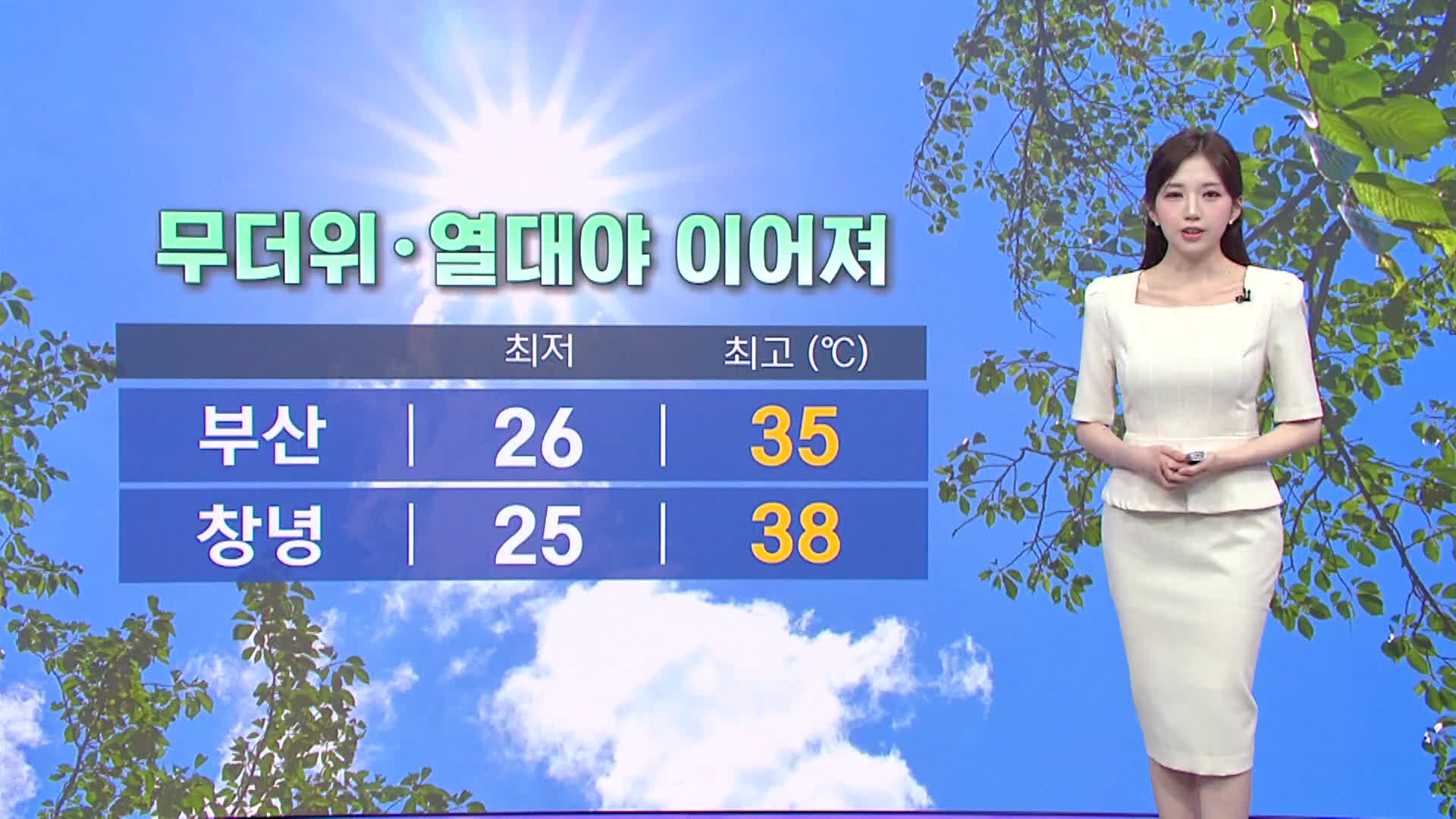 <뉴스아이 날씨>무더위*열대야 절정, 온열질환 주의