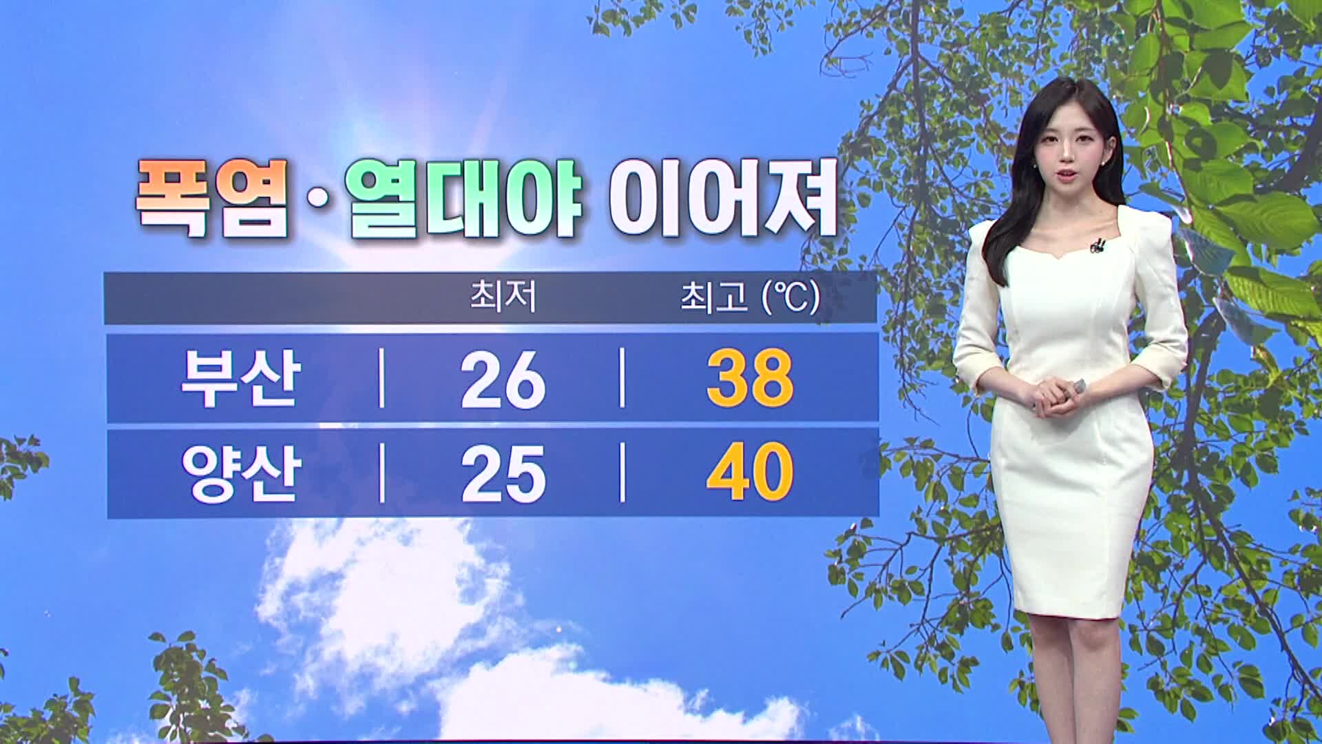 <뉴스아이 날씨>연일 열대야, 내일도 더워