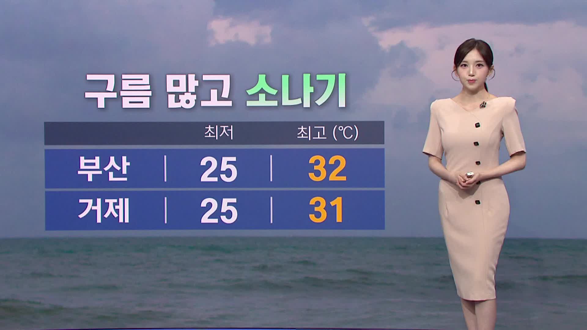 [뉴스아이 날씨]대체로 구름많고 소나기 내리는 곳도