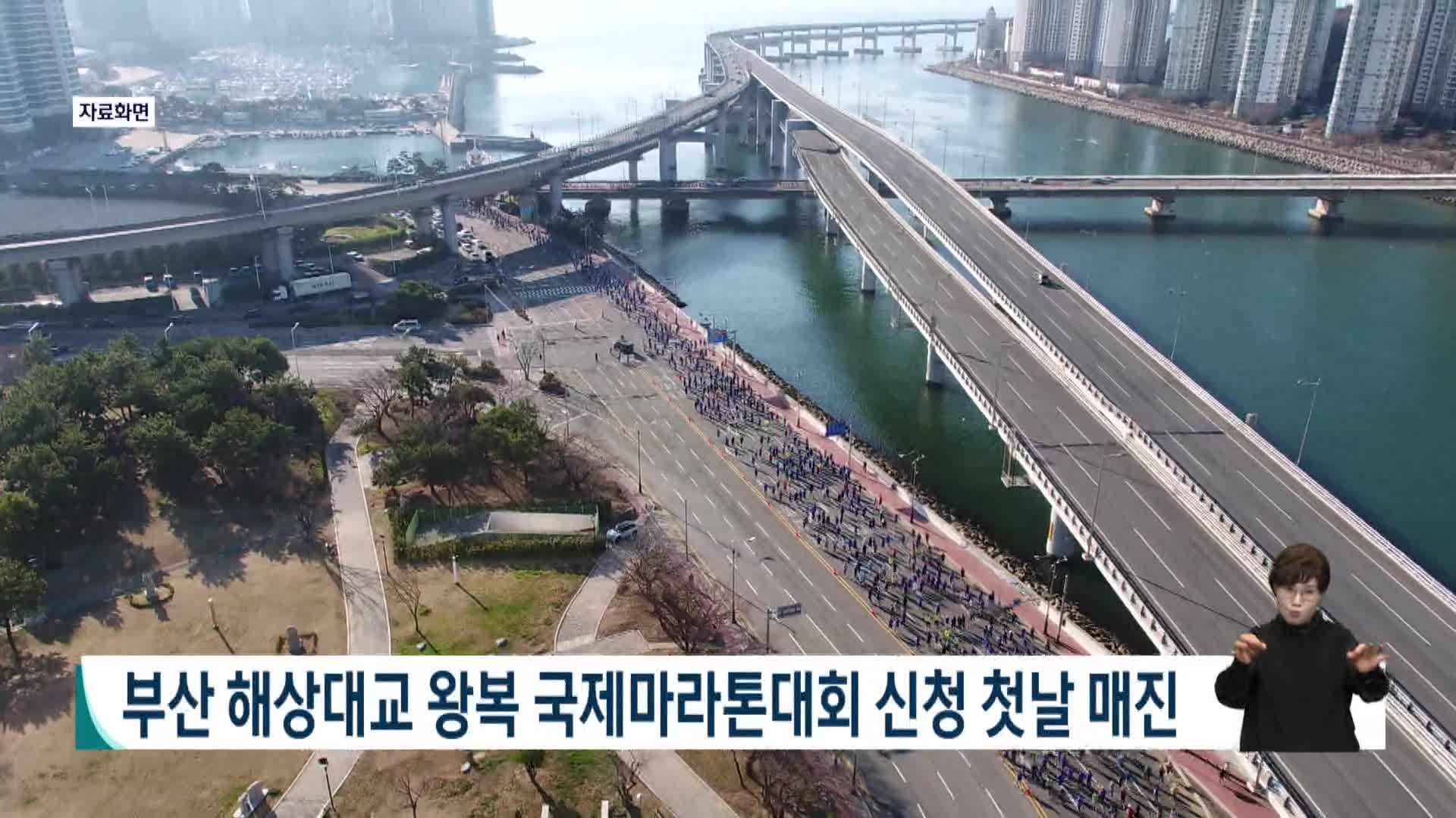 부산 3개 해상대교 왕복 국제마라톤대회 신청 첫날 매진