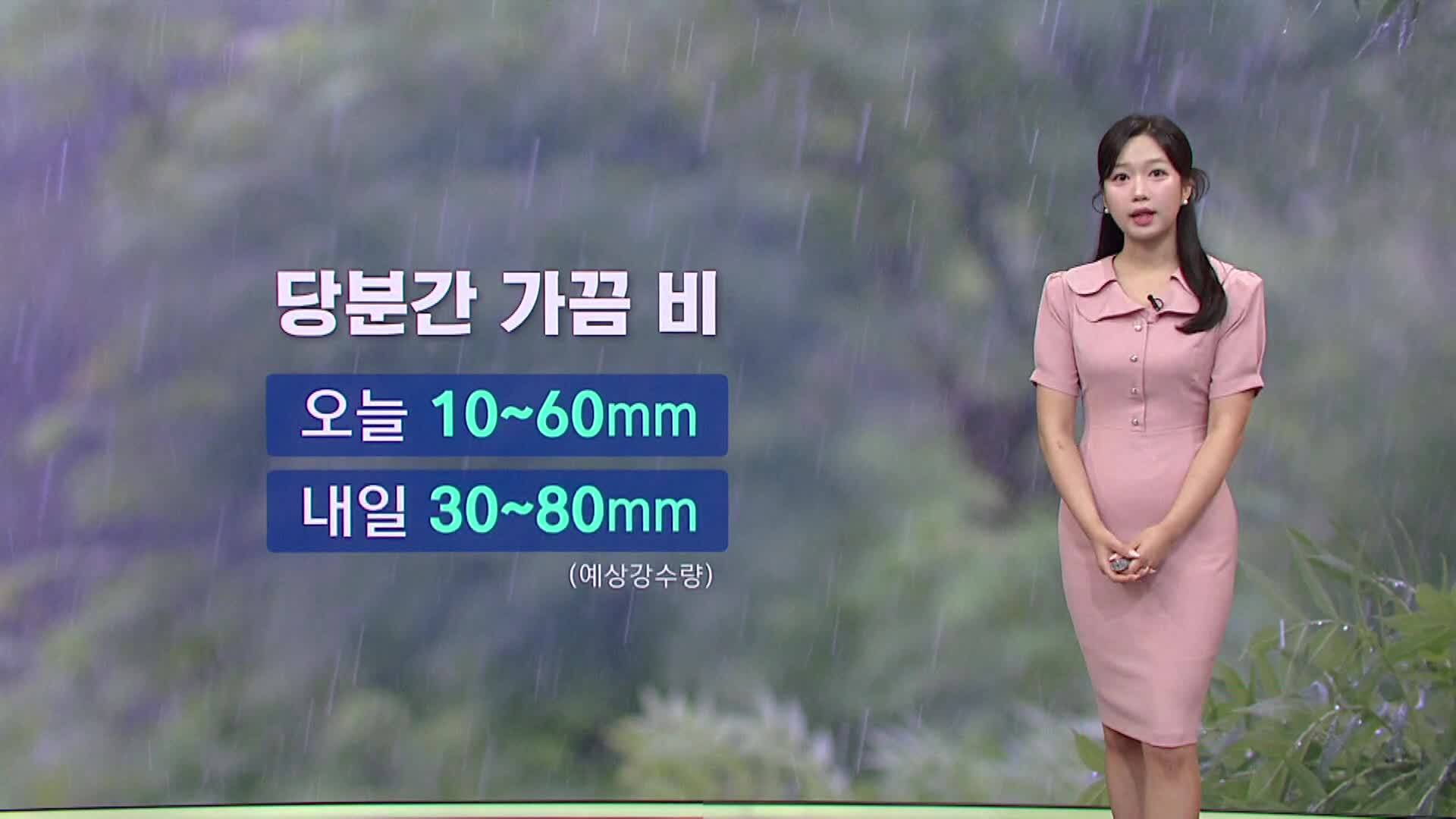 [모닝와이드 날씨] 당분간 가끔 비..기온 떨어져도 후텁지근