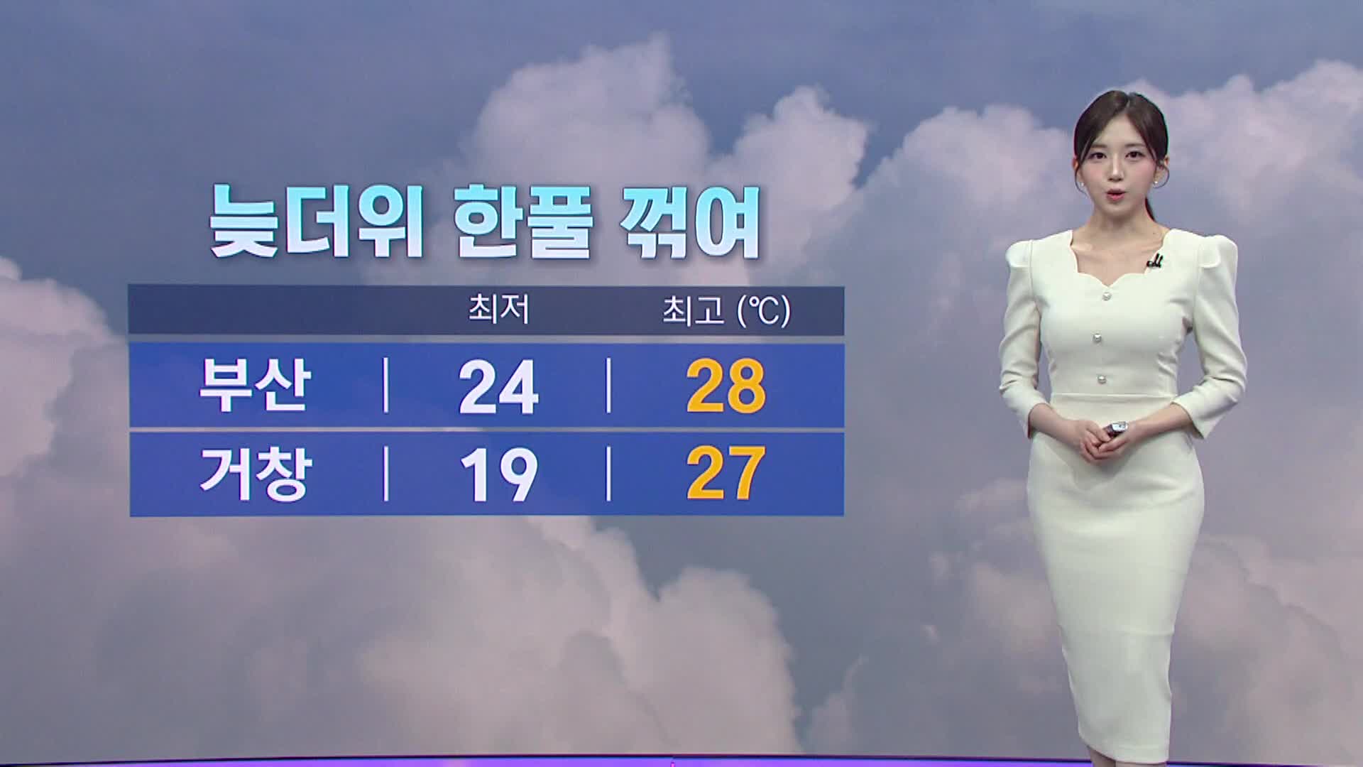 [아이 날씨]흐리다가 오후부터 맑아져