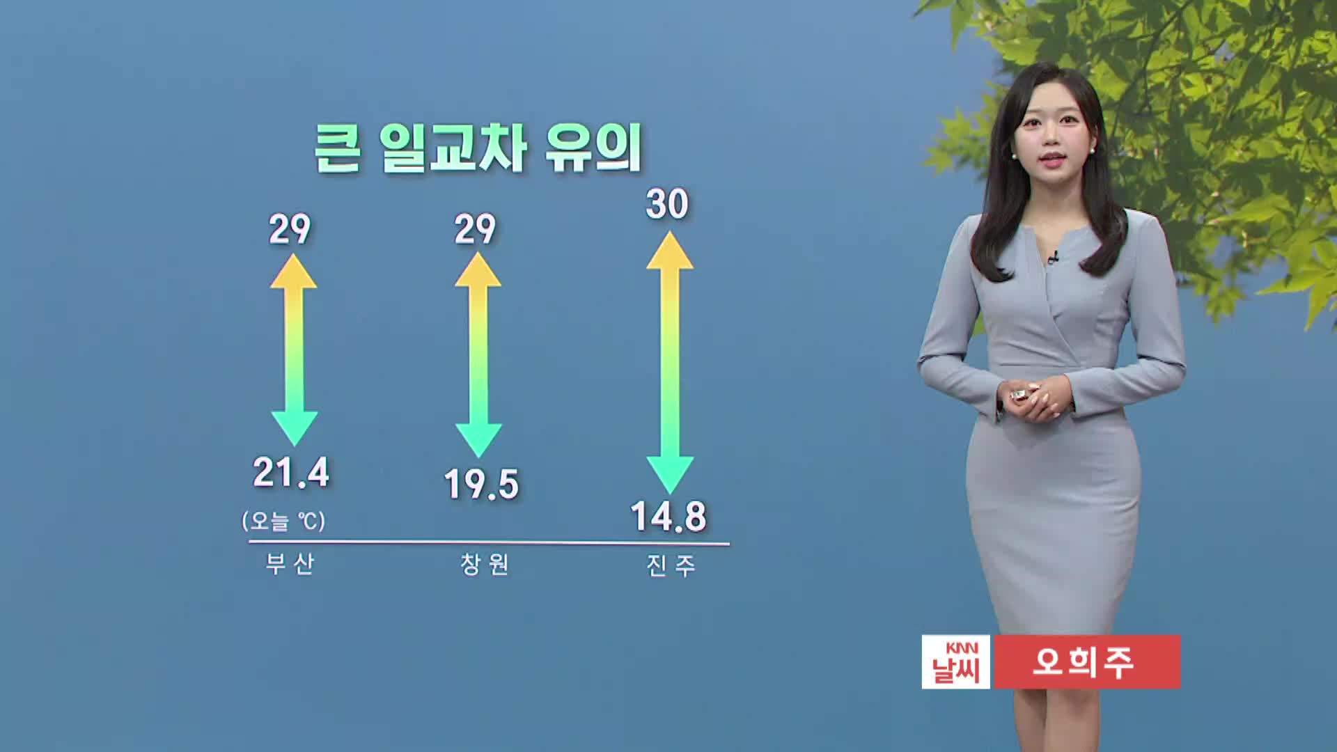 낮 기온 29도 안팎 큰 일교차 유의...해안 강풍 주의