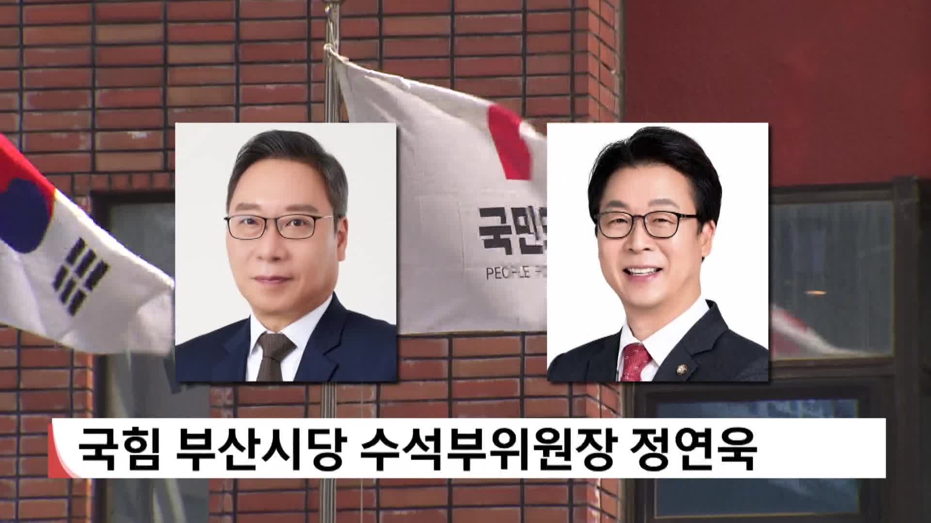 국힘 부산시당 수석부위원장 정연욱