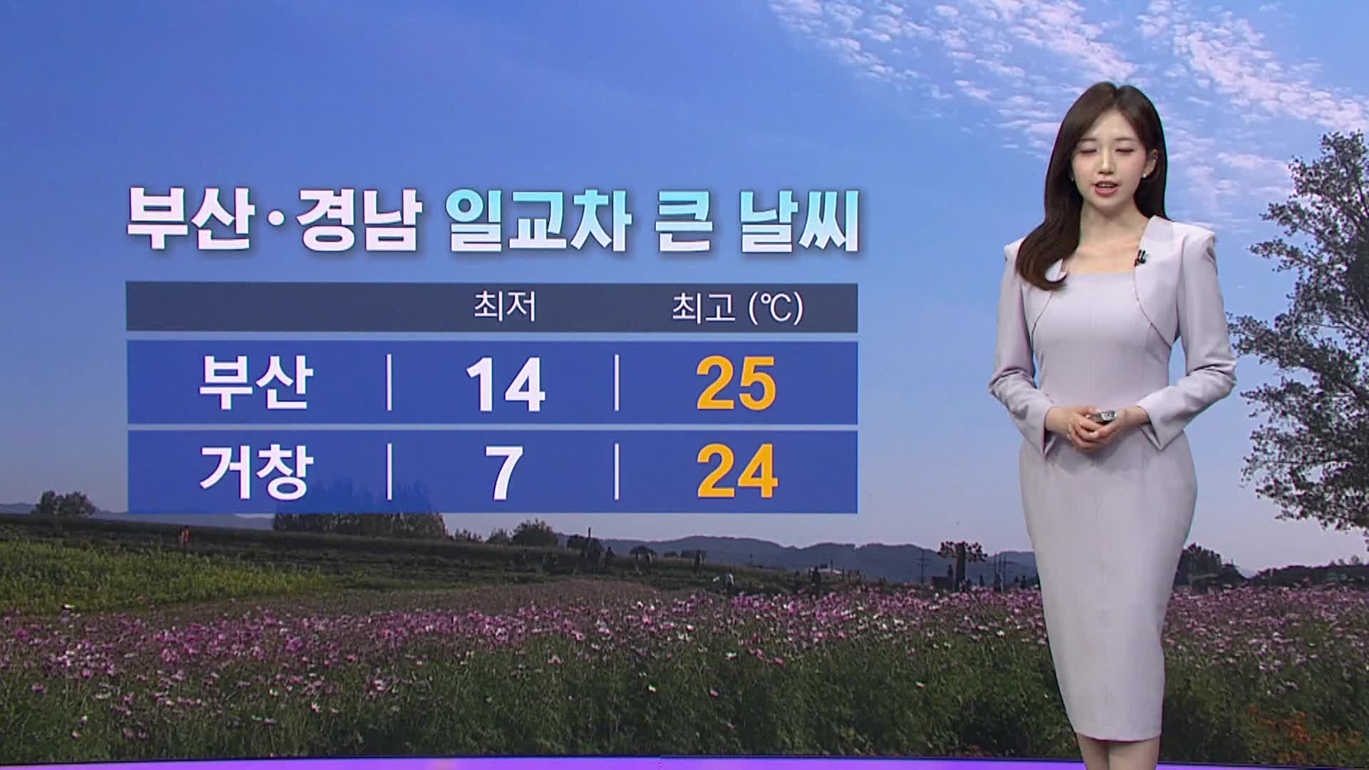 <뉴스아이 날씨>수요일 맑고 일교차 큰 날씨