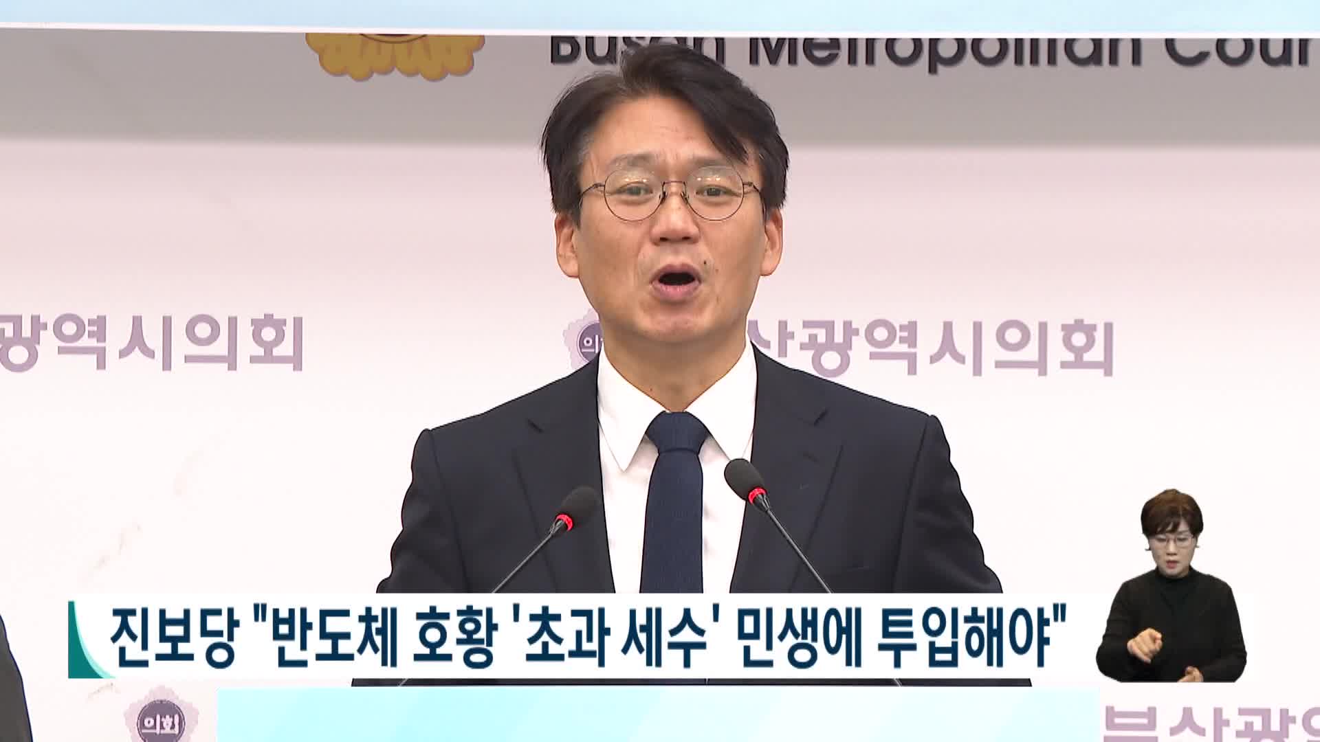 진보당 "반도체 호황 '초과세수' 민생에 투입해야"