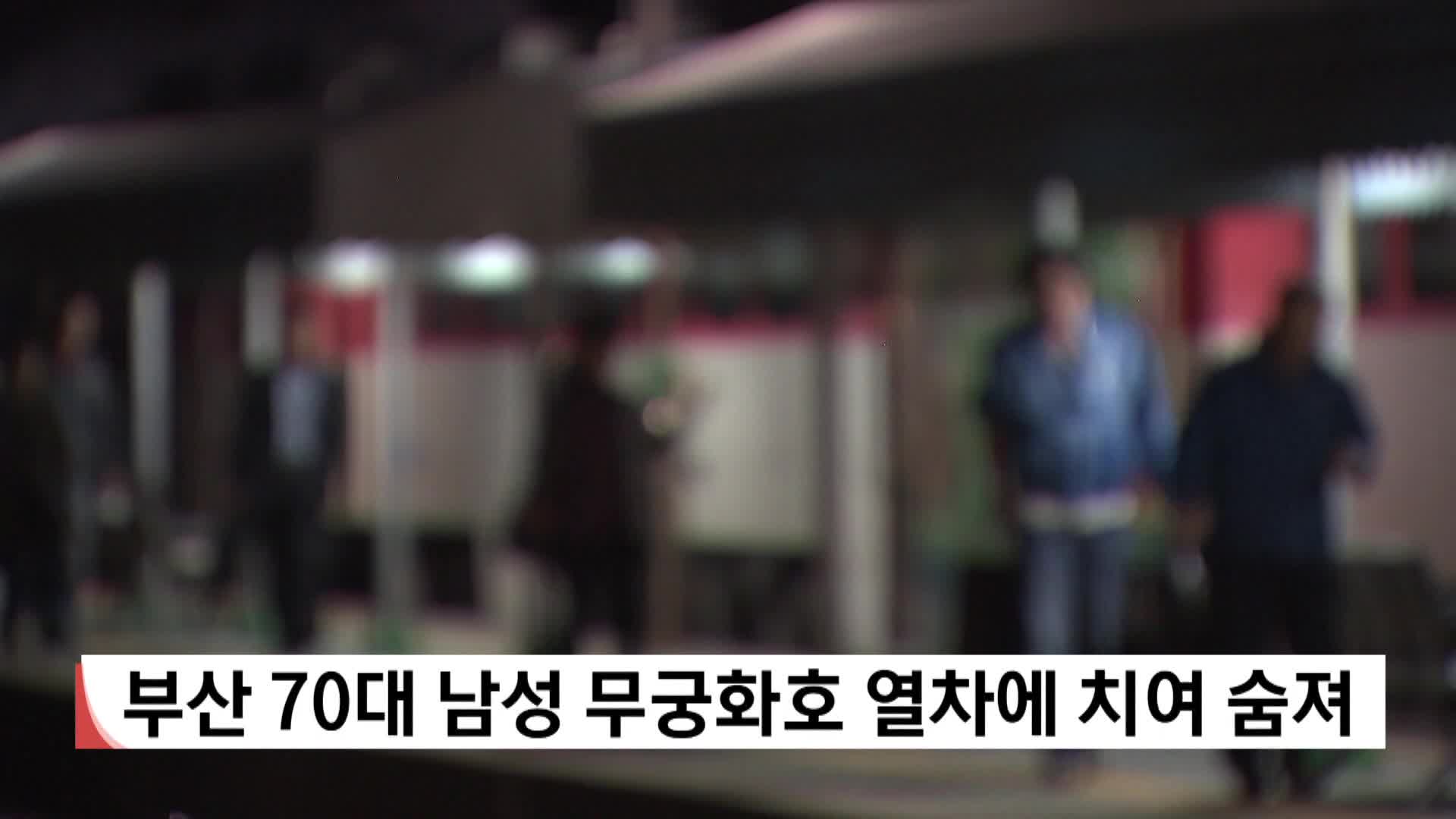 부산 70대 남성 무궁화호 열차에 치여 숨져