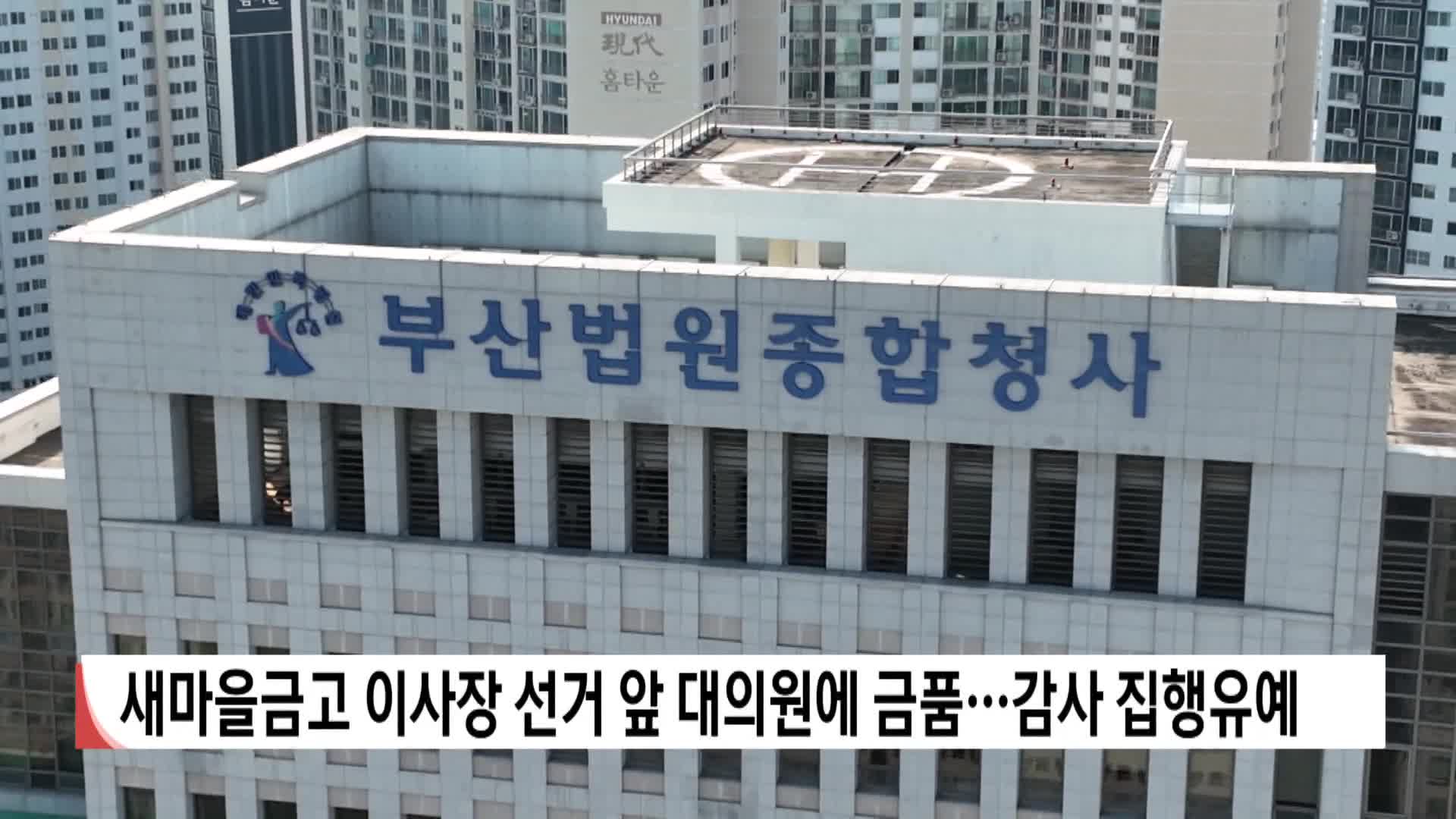 새마을금고 이사장 선거 앞 대의원에 금품…감사 집행유예