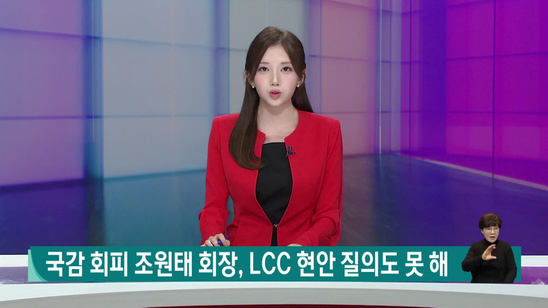 조원태 없는 국감...통합 LCC 본사 질문 허공에